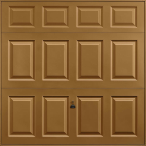 Beaumont Golden Oak Solid Garage Door