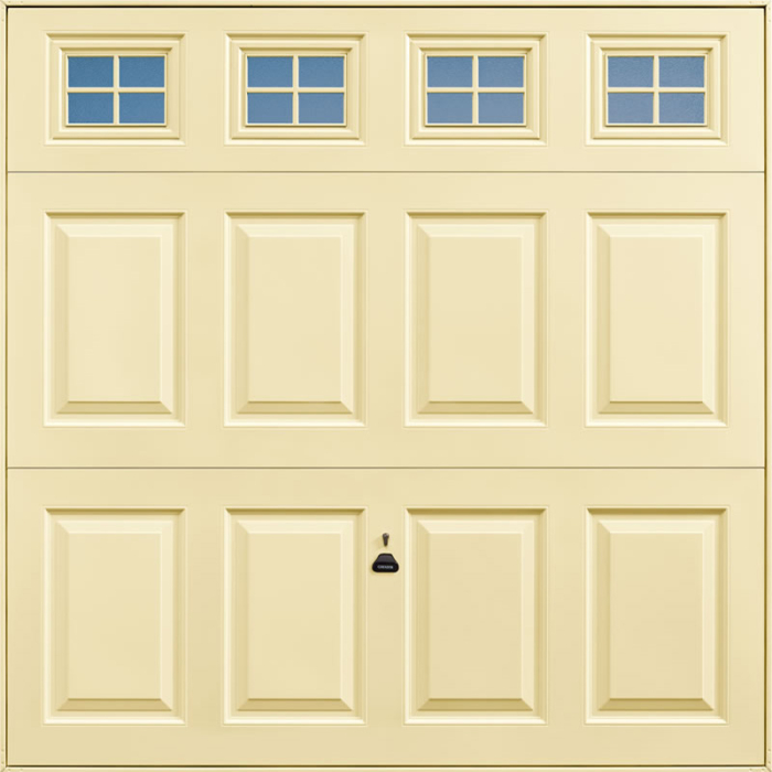 Beaumont Windows Light Ivory Garage Door