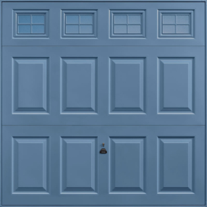 Beaumont Windows Pigeon Blue Garage Door