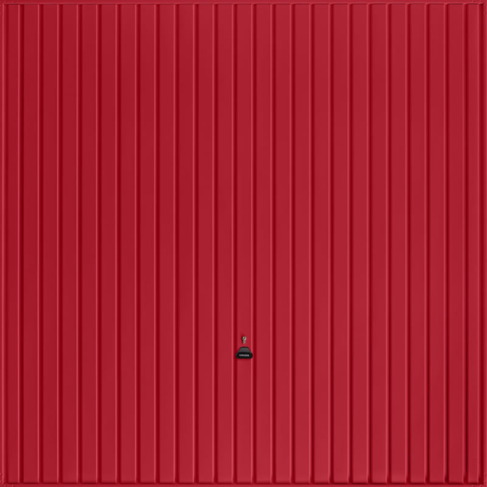 Carlton Ruby Red Garage Door