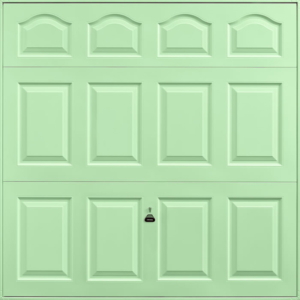 Cathedral Pastel Green Garage Door
