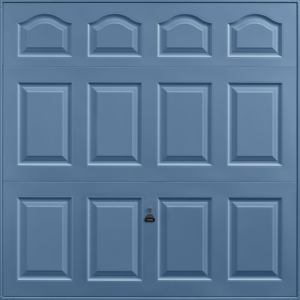 Cathedral Pigeon Blue Garage Door