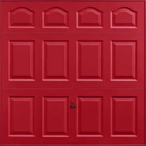 Cathedral Ruby Red Garage Door