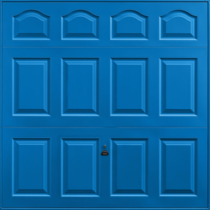 Cathedral Signal Blue Garage Door