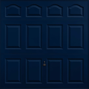 Cathedral Steel Blue Garage Door