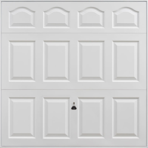 Cathedral White Garage Door
