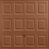 Georgian Clay Brown Garage Door