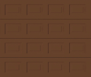 Georgian Clay Brown Sectional Garage Door