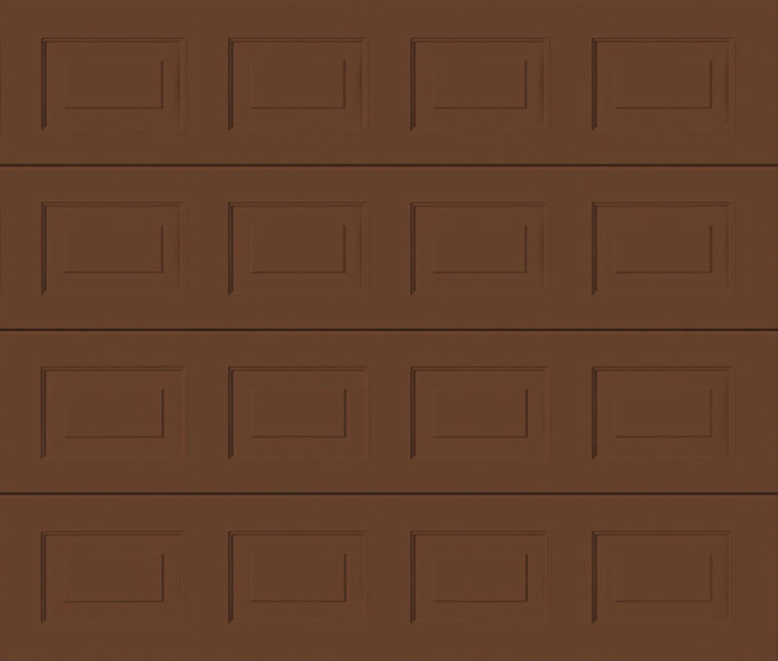 Georgian Clay Brown Sectional Garage Door