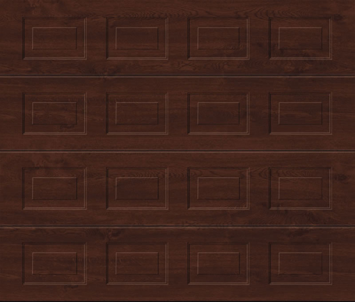 Georgian Dark Oak Sectional Garage Door