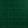 Georgian Fir Green Garage Door