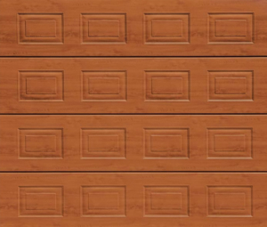 Georgian Golden Oak Sectional Garage Door