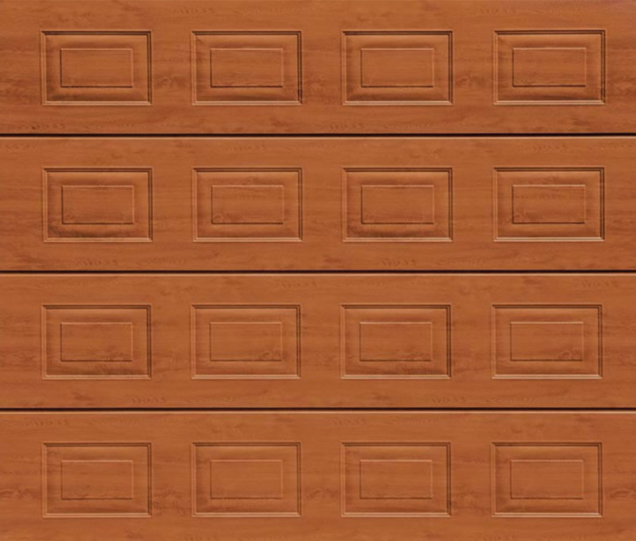 Georgian Golden Oak Sectional Garage Door