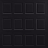 Georgian Jet Black Garage Door