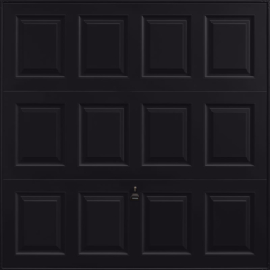 Georgian Jet Black Garage Door
