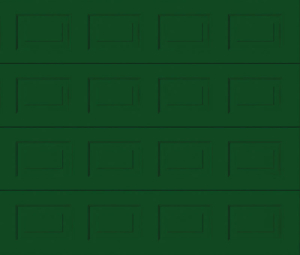 Georgian Moss Green Sectional Garage Door