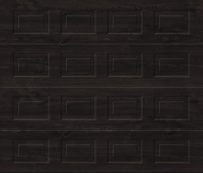 Georgian Night Oak Sectional Garage Door