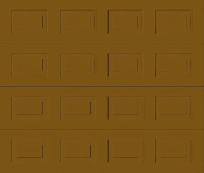 Georgian Ochre Brown Sectional Garage Door