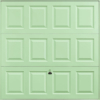 Georgian Pastel Green Garage Door