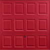 Georgian Ruby Red Garage Door