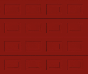 Georgian Ruby Red Sectional Garage Door