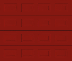 Georgian Ruby Red Sectional Garage Door