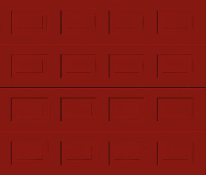 Georgian Ruby Red Sectional Garage Door