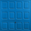 Georgian Signal Blue Garage Door