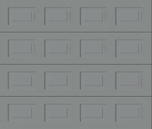 Georgian White Aluminium Sectional Garage Door
