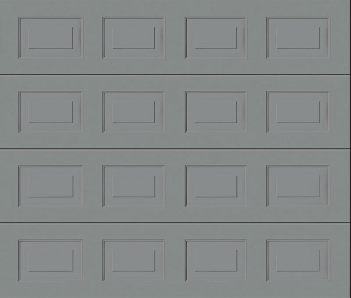 Georgian White Aluminium Sectional Garage Door