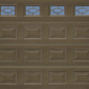 Georgian Windows Terra Brown Sectional Garage Door