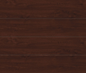 Linea Large Dark Oak Sectional Garage Door