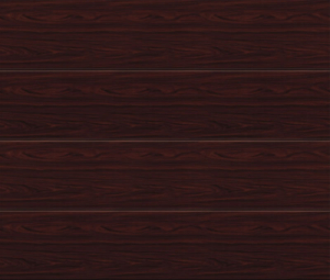 Linea Large Rosewood Sectional Garage Door