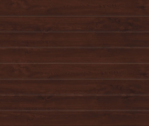 Linea Medium Dark Oak Sectional Garage Door