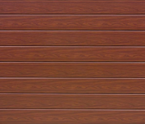 Linea Medium Rosewood Sectional Garage Door