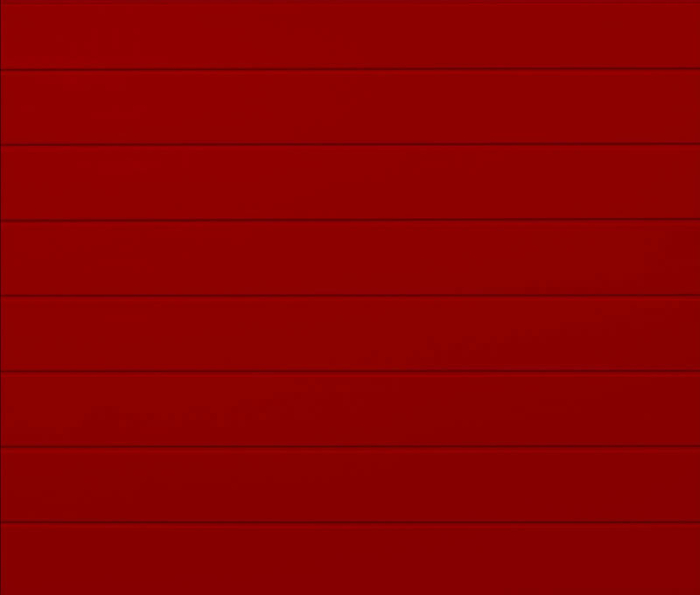 Linea Medium Ruby Red Sectional Garage Door