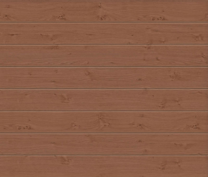 Linea Medium Winchester Oak Sectional Garage Door