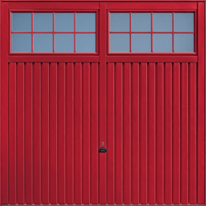 Salisbury Ruby Red Garage Door