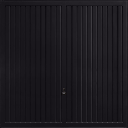 Sutton Jet Black Garage Door