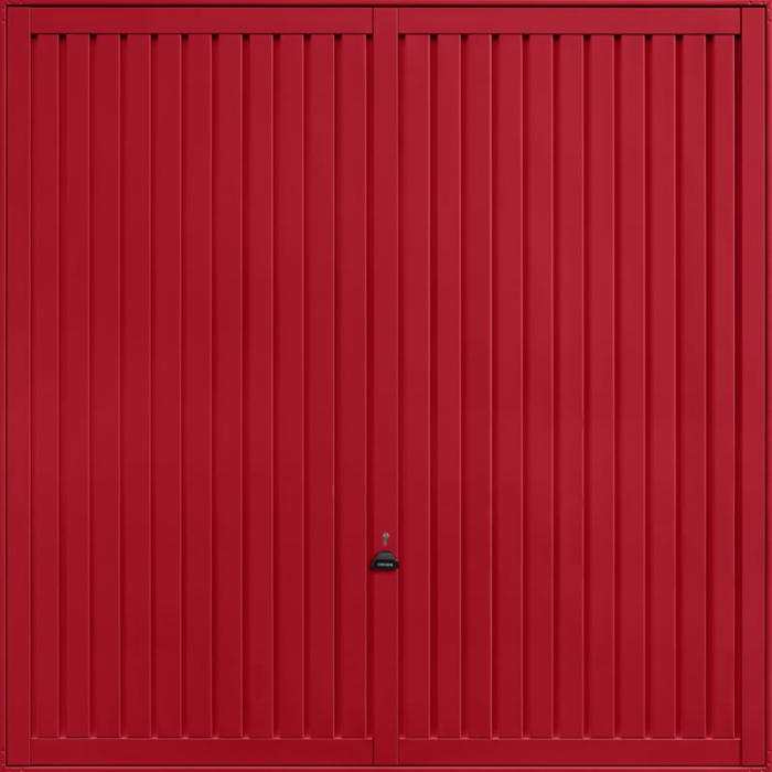 Sutton Ruby Red Garage Door