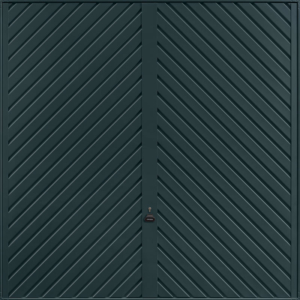 Chevron Anthracite Grey Garage Door