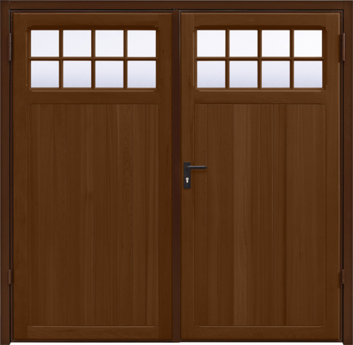 Ashton Antique Oak Side Hinged Garage Door