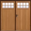 Ashton Light Oak Side Hinged Garage Door