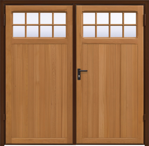 Ashton Light Oak Side Hinged Garage Door