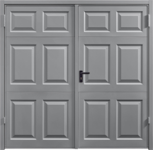 Beaumont Grey Aluminium Side Hinged Garage Door