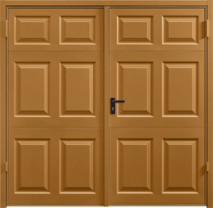 Beaumont Ochre Brown Side Hinged Garage Door
