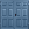 Beaumont Pigeon Blue Side Hinged Garage Door