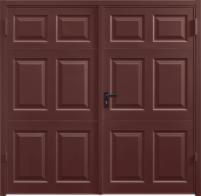 Beaumont Rosewood Solid Side Hinged Garage Door