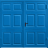 Beaumont Signal Blue Side Hinged Garage Door