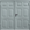 Beaumont Window Grey Side Hinged Garage Door